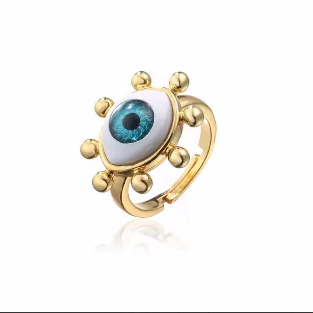 Gold Evil Eye Ring
